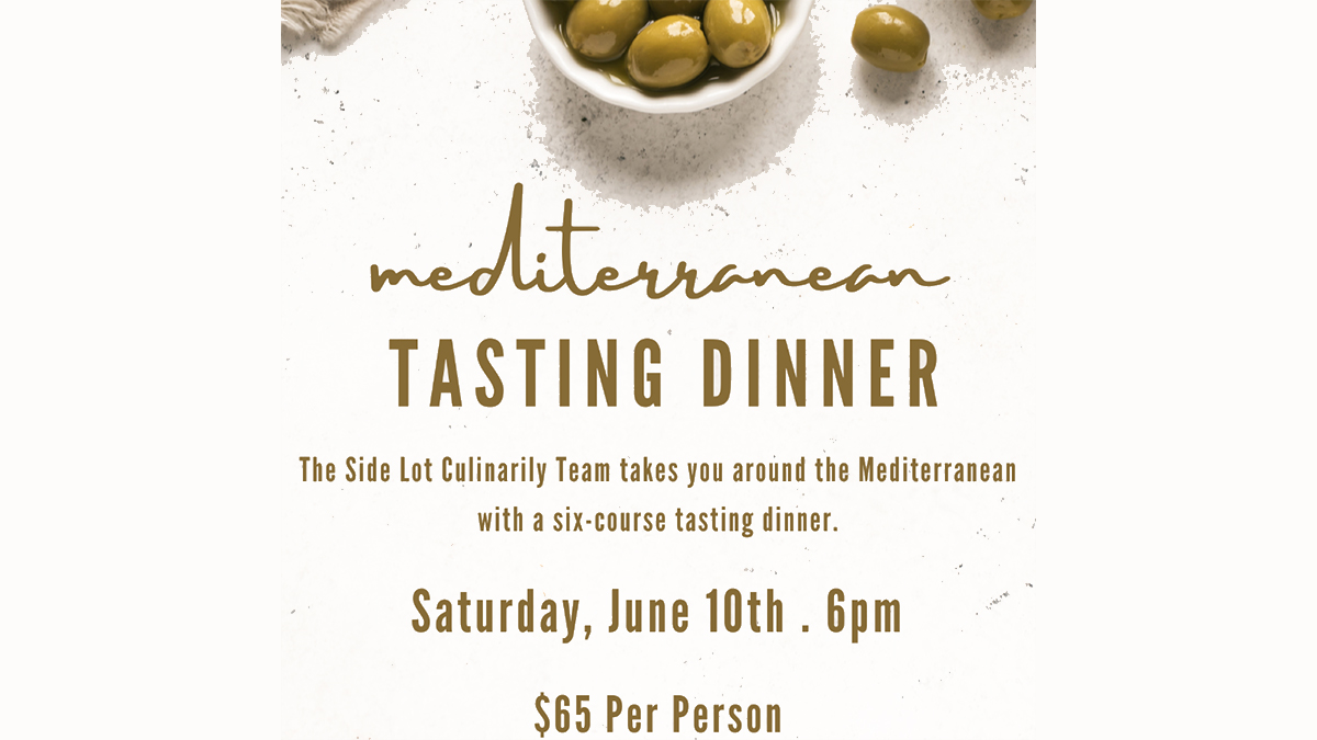 Mediterranean Tasting Dinner at The Side Lot
